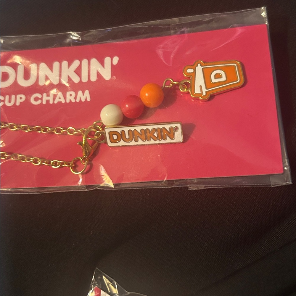 Limited edition Dunkin' Cup Charms & Donut Straw Cover 5 pc Bundle - Picture 5 of 10